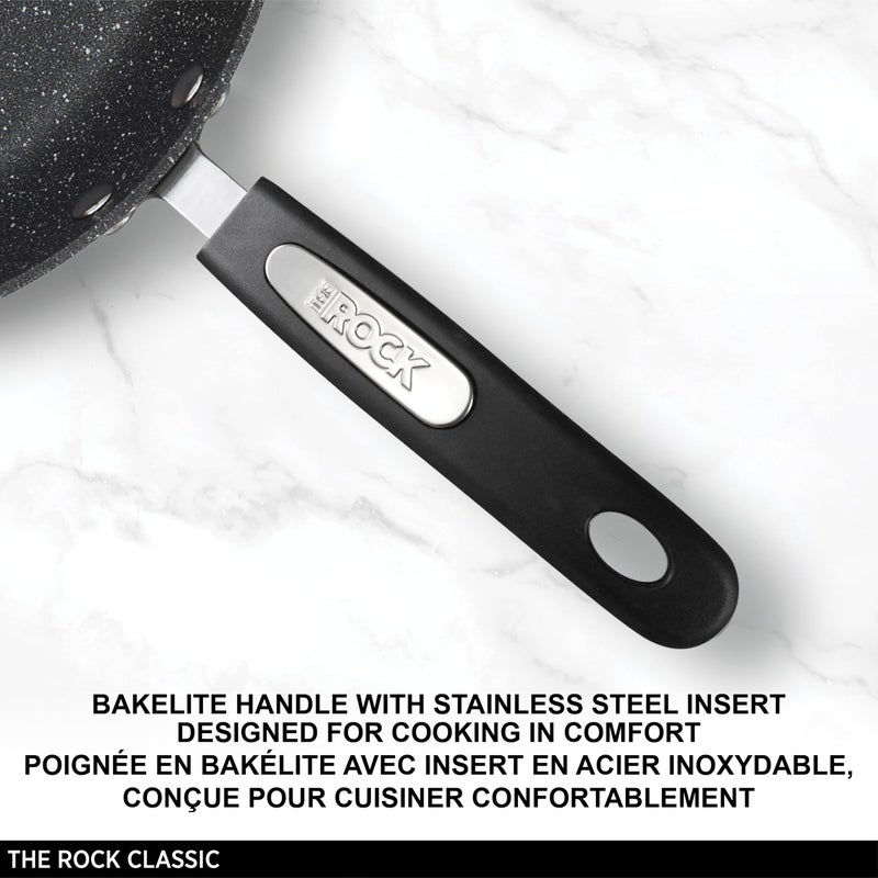 Starfrit The Rock 25cm (10") Non-Stick Grill Pan - Durable Forged Aluminium - Oven Safe - PFOA Free - Easy to Clean - Black - Image 3